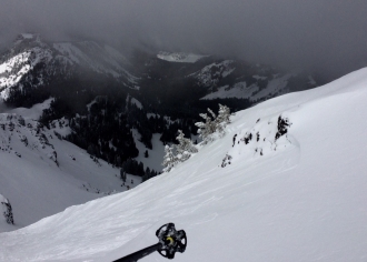 Wind Slab, Mt Blackmore 3/31/2017